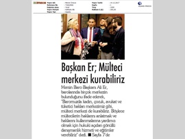 BASINDA BAROMUZ (Baromuzda Mülteci Merkezi Kurabiliriz" Dedi.)