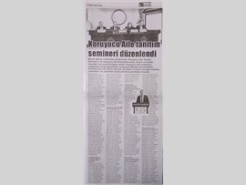 BASINDA BAROMUZ (Mersin BAROSU Koruyucu Aile Semineri Düzenledi)