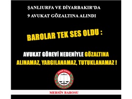 BAROLARDAN ORTAK AÇIKLAMA: "SAVUNMA SUSTURULAMAZ!"