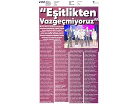 "Eşitlikten Vazgeçmiyoruz" Paneli