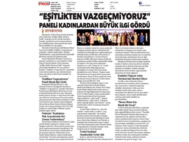 "Eşitlikten Vazgeçmiyoruz" Paneli