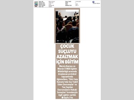 BASINDA BAROMUZ (Öğrencilere Suç Sayılan Davranışlar Eğitimi)