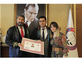 İDRİS TURGUT YEMİN EDEREK AVUKAT OLDU