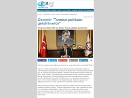 BASINDA BAROMUZ (Av. Gazi Özdemir: "Tarımsal Politikalar Geliştirilmelidir"