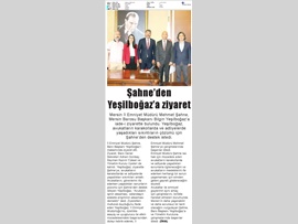 BASINDA BAROMUZ (Mersin İl Emniyet Müdür Mehmet Şahne'den Baro Başkanımıza Ziyaret)
