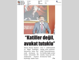 BASINDA BAROMUZ (Soma Faciası Yıldönümü Mesajı)