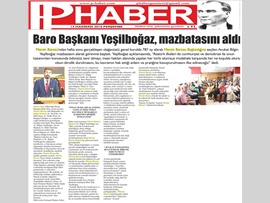 BASINDA BAROMUZ (Baro Başkanımız Av. Bilgin Yeşilboğaz Mazbatasını Aldı)