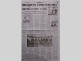 BASINDA BAROMUZ (Çocuk İşçiliği ile Mücadele Günü Basın Açıklaması)