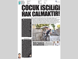 BASINDA BAROMUZ (Çocuk İşçiliği ile Mücadele Günü Basın Açıklaması)