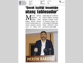 BASINDA BAROMUZ (Çocuk İşçiliği ile Mücadele Günü Basın Açıklaması)
