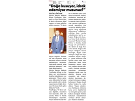 Yeşilboğaz  'Doğa kusuyor, idrak edemiyor musunuz?'