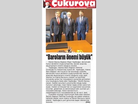 BASINDA BAROMUZ (Baro Başkanımız Bilgin Yeşilboğaz'dan İstanbul Barosu'na Ziyaret)