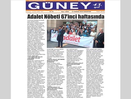 BASINDA BAROMUZ (Mersin Barosu Adalet Nöbetinde)
