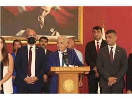 MERSİN BAROSU BAŞKANIMIZ GAZİ ÖZDEMİR MAZBATASINI ALDI