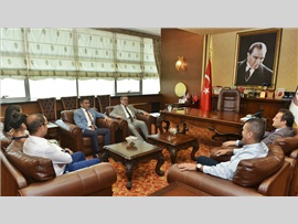 BARO BAŞKANIMIZ AV.ALİ ER' E MERSİN VALİSİ ALİ İHSAN SU'DAN  İADEİ ZİYARET...
