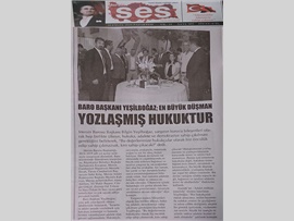 BASINDA BAROMUZ (Adli Yıl Resepsiyonumuz)