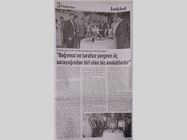 BASINDA BAROMUZ (Adli Yıl Resepsiyonumuz)