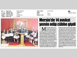 BASINDA BAROMUZ (14 AVUKAT YEMİN EDİP CÜBBE GİYDİ)
