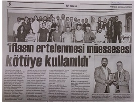 BASINDA BAROMUZ (İcra İflas ve Konkordato Semineri Verildi)