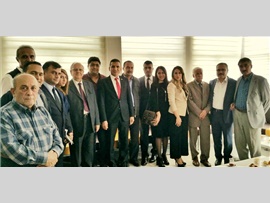 Başkanımız ile Yönetim Kurulu Üyelerimiz, Mut' da Avukatlarımızı ziyaret ettiler.