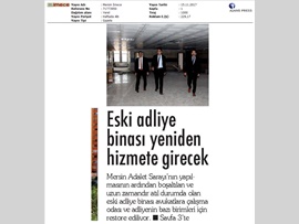 BASINDA BAROMUZ (Eski Adliye Binası Yeniden Hayat Bulacak)