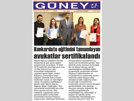 BASINDA BAROMUZ (Avukatlar Konkordato Komiserliği Sertifikası Aldı)