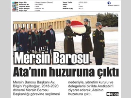 BASINDA BAROMUZ (Mersin Barosu Ata'nın Huzuruna Çıktı)