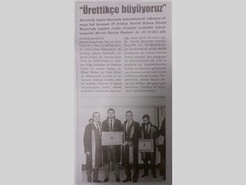BASINDA BAROMUZ (Yemin Töreninde Konuşan Baro Başkanımız, "Ürettikçe Büyüyoruz" Dedi.