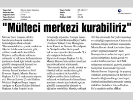 BASINDA BAROMUZ (Baromuzda Mülteci Merkezi Kurabiliriz" Dedi.)