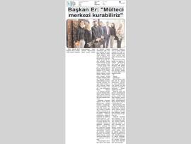 BASINDA BAROMUZ (Baromuzda Mülteci Merkezi Kurabiliriz" Dedi.)