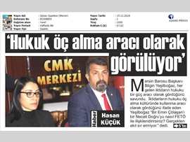 BASINDA BAROMUZ (Baro Başkanımız Av. Bilgin Yeşilboğaz, Basınla Bir Araya Geldi)