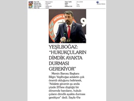 BASINDA BAROMUZ (Baro Başkanımız Av. Bilgin Yeşilboğaz, Basınla Bir Araya Geldi)