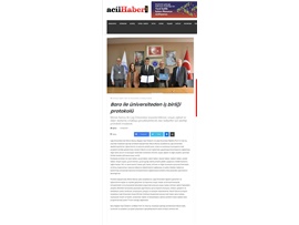 Mersin Barosu ile Çağ Üniversitesi işbirliği protokolü imzaldı