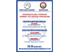 HUKUKÇULARA YÖNELİK HİZMET İÇİ EĞİTİM PROGRAMI
