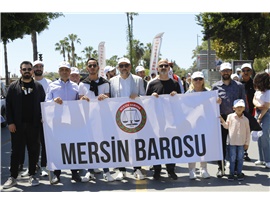 MERSİN BAROSU 1 MAYIS’TA ALANDAYDI