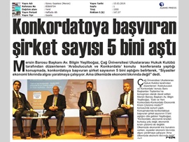 BASINDA BAROMUZ (Konkordato Krize Çözüm mü? Konulu Konferans)