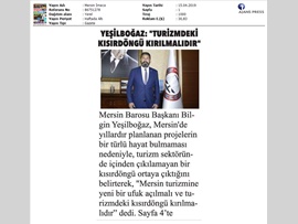BASINDA BAROMUZ (Turizm Haftası Mesajı)