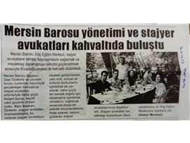 Stajyer avukatlarımız kahvaltıda buluştu
