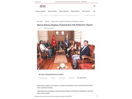 BARO YÖNETİMİMİZDEN VALİ ALİ HAMZA PEHLİVAN'A ZİYARET