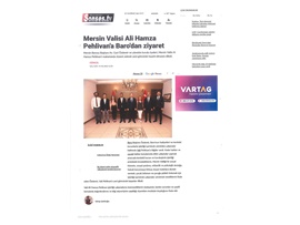 BARO YÖNETİMİMİZDEN VALİ ALİ HAMZA PEHLİVAN'A ZİYARET