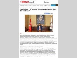 BASINDA BAROMUZ (Baro Başkanımız Bilgin Yeşilboğaz'ın 15 Temmuz Mesajı)