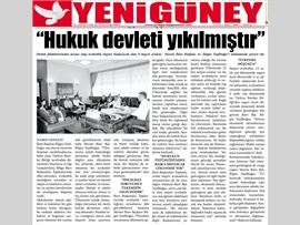 BASINDA BAROMUZ (Yeşilboğaz:  "Ülkemizin Daha Beter Olmasına İzin Vermeyeceğiz")