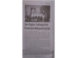 BASINDA BAROMUZ (Mersin Barosu ve Adana Barosu'nda Dayanışma Örneği)
