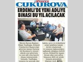 BASINDA BAROMUZ (Baro Başkanımızdan Erdemli Cumhuriyet Başsavcısı'na Ziyaret)