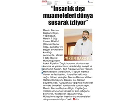 BASINDA BAROMUZ (Mülteci Hakları Semineri Düzenlendi)
