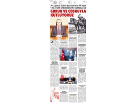 30 Ağustos Zafer Bayramı Mesajı