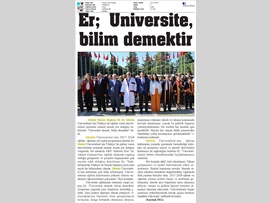 BASINDA BAROMUZ (Başkanımız Mersin Üniversitesi'nin 2017-2018 Eğitim-Öğretim Yılı Açılış Programına Katıldı)