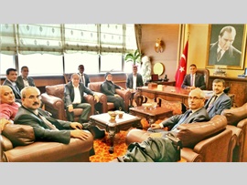 Türk Hukuku Enstitüsü Mersin Şubesi Başkanı ve Yönetimi' nin Ziyareti.