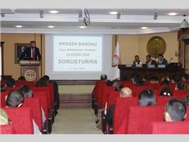 MERSİN BAROSU ‘CMK UYGULAMALARI’ SEMİNERİ DÜZENLEDİ