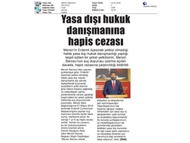 BASINDA BAROMUZ (Yasa Dışı Hukuk Danışmanına Hapis Cezası)